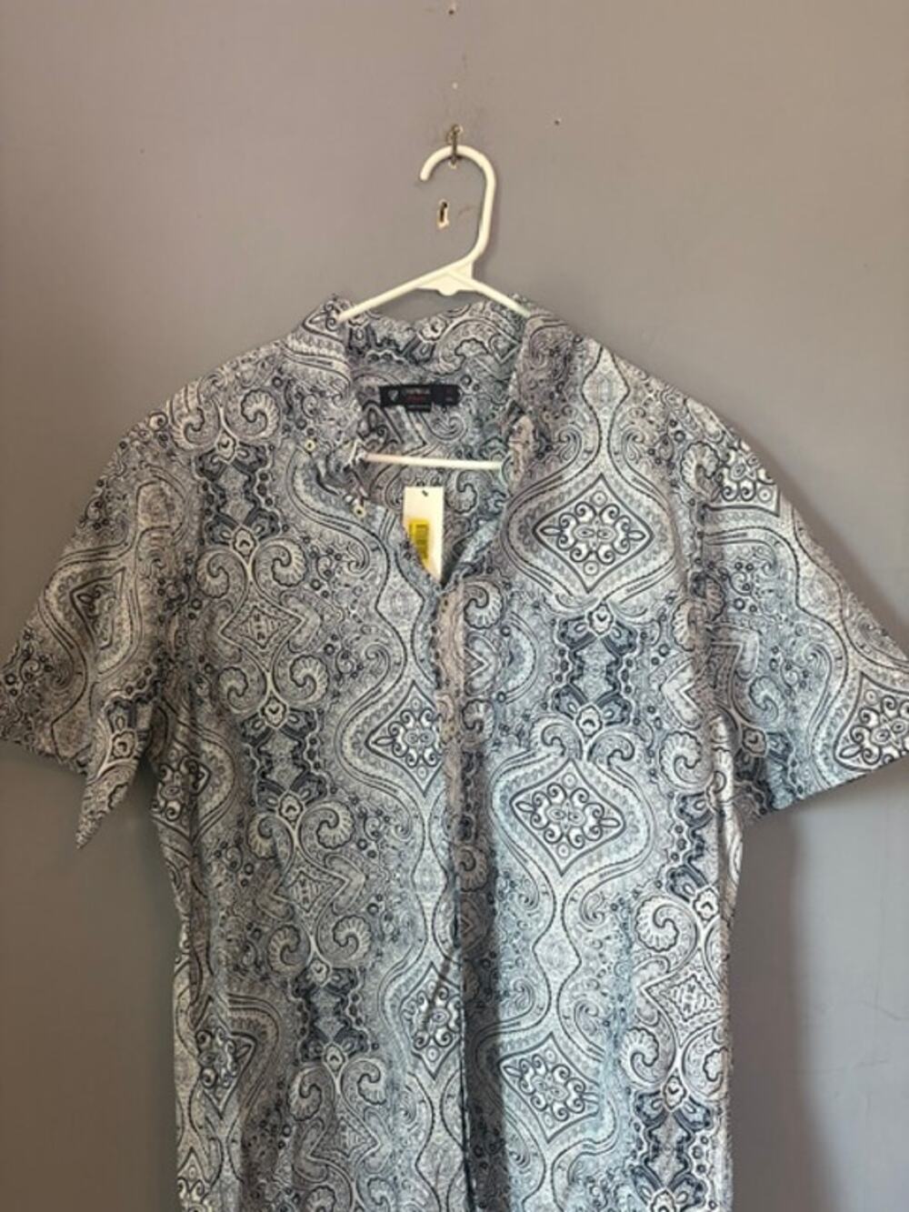 Cremieux Men’s Blue Button Front Shirt Size M